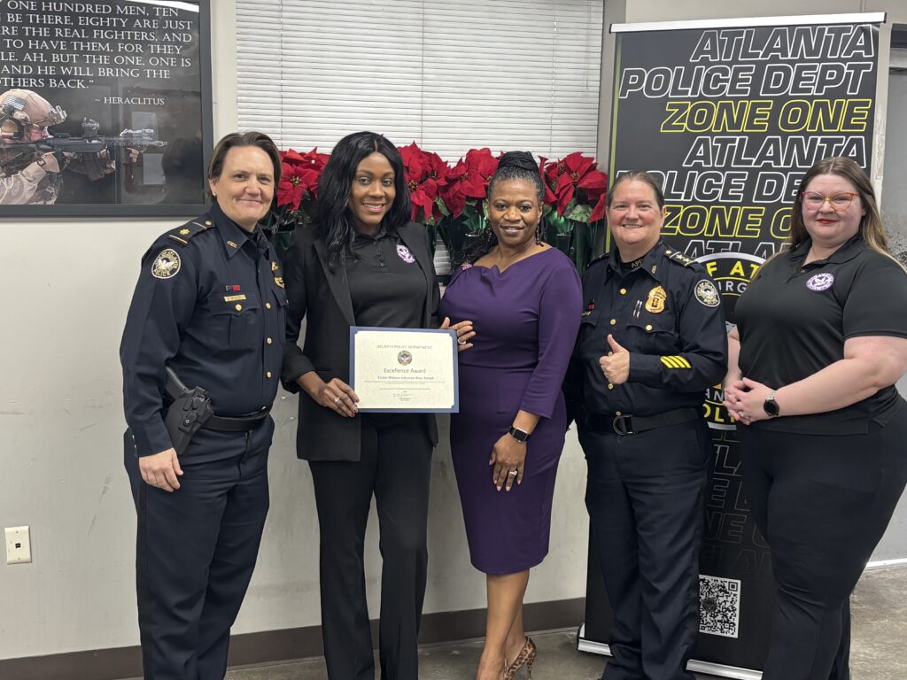 AVA Advocate Rose Joseph being honored by APD